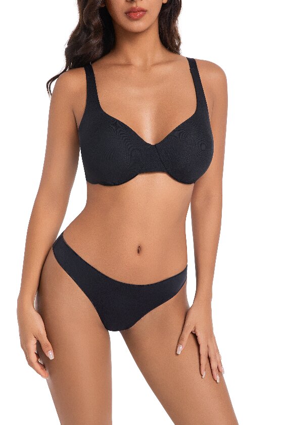 Basic moulded soft wire bras - Image 2