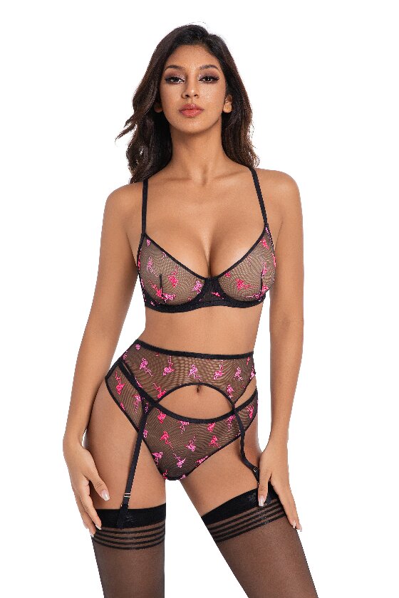 Fancy Mesh Embroidery briefs - Image 3