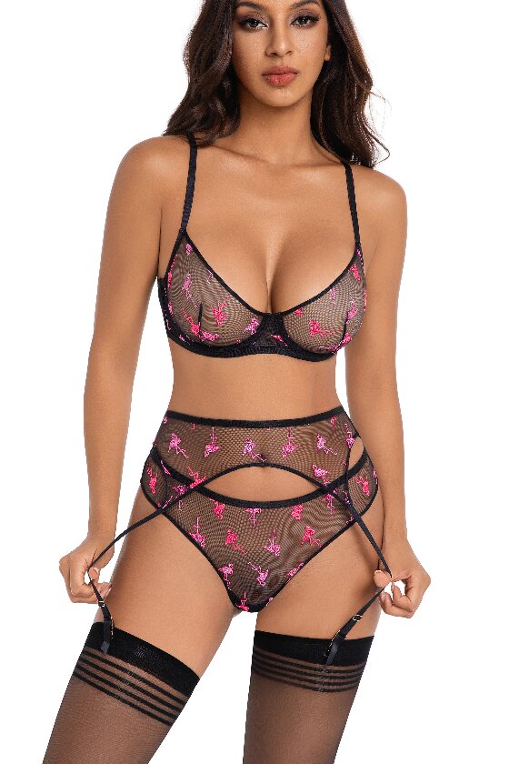 Fancy Mesh Embroidery briefs - Image 5