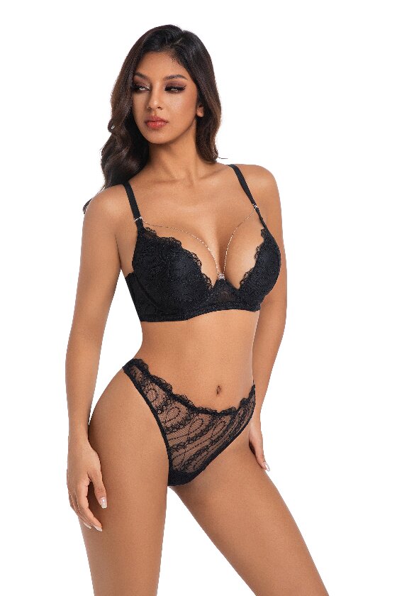 Fancy Embroidery Lace Thongs - Image 4