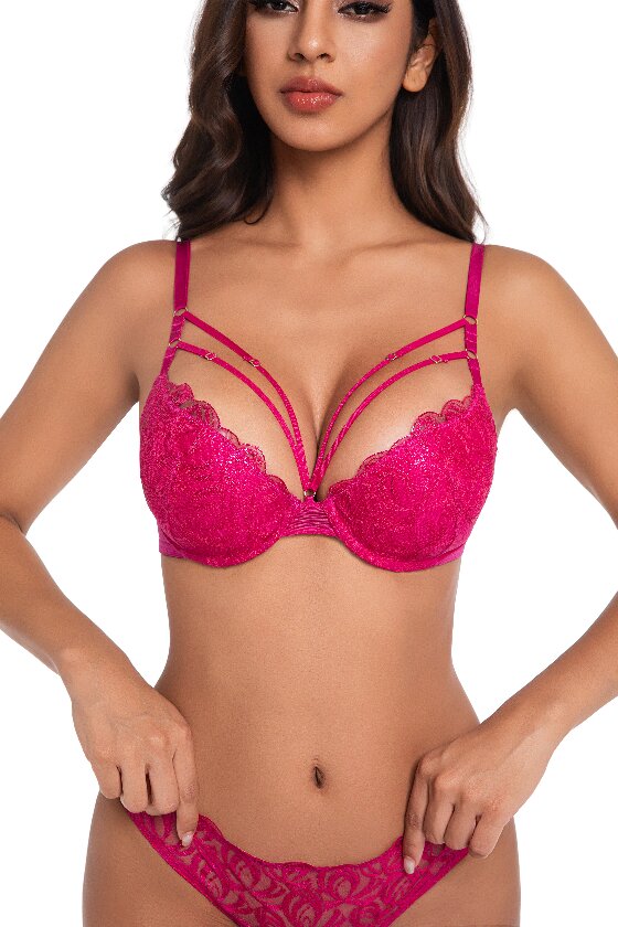 Fancy Mesh Embroidery Pad bras - Image 3