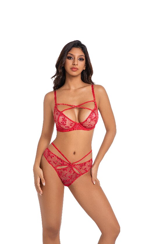 Fancy EMB Lace Wire bras