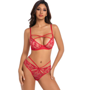 Fancy EMB Lace Wire bras